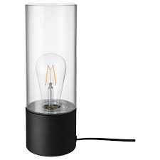 Mackebo Lampe De Table Noir Transparent Verre Ikea Schwarze Tischlampen Tischleuchte Tischleuchte Schwarz