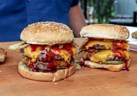 Fire pit wings and burgers. Barbecue Smash Burger Recipe Grilled Smashburger With Bbq Sauce