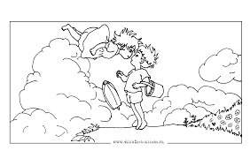 coloriage ponyo et sosuko art studio ghibli zygarde hd