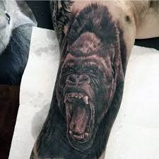 Gorillas always fascinate men, probably because of their close resemblance to us constantly reminding us of our primeval origins. 100 Gorilla Tattoo Designs For Men Great Ape Ideas