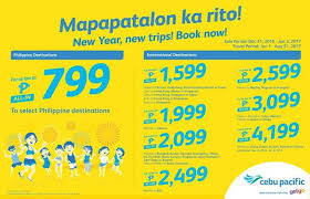 Cebu Pacific Promo Fares 2017 To 2018 New Year 2017 Promo Fares Cebu Pacific Philippines Destinations Cebu