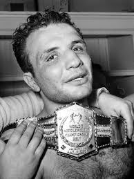 Jake Lamotta Awarded Middleweight Championship Belt after Defeating Marcel  Cerdan of France, 1949' Photo
