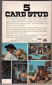 Check spelling or type a new query. 5 Card Stud Originally Published As Glory Gulch Now A Movie Starring Dean Martin Robert Mitchum By Gaulden Ray Near Fine Soft Cover 1968 Second Printing Mirror Image Book