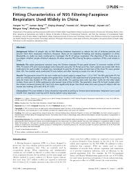 Face fit testing is a legal requirement. Pdf Fitting Characteristics Of N95 Filtering Facepiece Respirators Used Widely In China