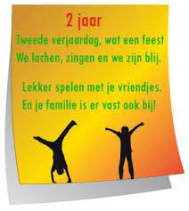 Tweede Verjaardag Wat Een Feest Verjaardag Tweede Verjaardag Teksten