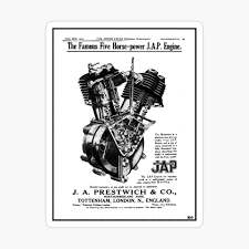 Famous Five horse power J.A.P. engine advert.