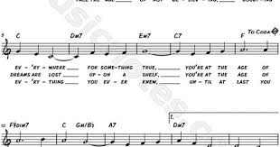 The Age Of Not Believing From Bedknobs And Broomsticks Sheet Music Leadsheet In C Major Download Bedknobs And Broomsticks Believe Lyrics Sheet Music