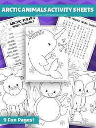 Polar bear and cub coloring page. Arctic Coloring Pages For Kids Craft Play Learn