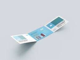 This mockup is free for both personal and commercial purposes. Free Landscape Trifold Leaflet Mockup Free Mockup