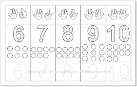 Angka 1 sampai 100 dalam bahasa inggris. Template Belajar Menulis Angka 1 10