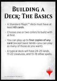 Because magic has been around for a long time, the game's makers—wizards of the coast—have implemented some rules about how to construct a deck to try to level the playing field and make it easier for beginner players to play. Build A Deck The Basics Popular Magic Formats Mtg Cards Cardmarket
