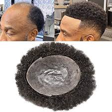 These cause traction alopecia, one of the problems we'll discuss below. Buy Curve Hair Afro Toupee 6mm Man Weave Hair Unit Black Men Full Poly Skin Human Hair Replacement Systems Black Mens Curly Toupee 100 Human Hair African American Toupee For Men Man