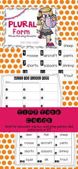 Plural Form Same Word Both Singular And Plural Tiny Task Cards Nouns Exercises Task Cards Singular Plural