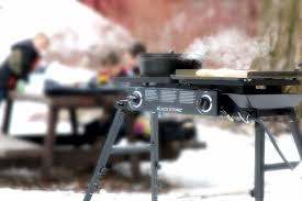 Blackstone Tailgater Portable Gas Burner Barbecue And Grill Combo With Open And Closed Stove Ideal For Hunting Fishing Camping And Amazon De Garten