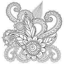 Mehndi coloring pages are a fun way for kids of all ages to develop creativity, focus, motor skills … Coloring Pages For Adults Henna Mehndi Doodles Abstract Floral Elements Stock Vector Illustration Of Drawn Lace 70019499