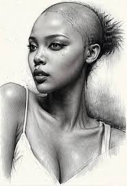 Ebony Woman Drawings for Sale