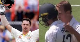 How much of neil wagner's work have you seen? Aus Vs Nz 2nd Test Neil Wagner Shows Sportsman Spirit Pats Travis Head S Back After His Magnificent Hundred Crickettimes Com