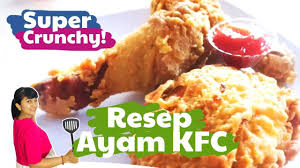 Cara Membuat Ayam Kfc Yang Super Crunchy Dengan Bahan Bahan Yang Mudah Ditemui Yang Akan Dipandu Langsung Oleh Dapur Tri Yang Dikem Ayam Goreng Kfc Resep Ayam