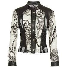 Women S Yigal Azrouel Lace Leather Moto Jacket 1 790 Liked On Polyvore Featuring Outerwear J White Lace Jacket White Leather Jacket Real Leather Jacket