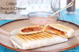 Grilled Bean And Cheese Burritos Food Recipes Food Dishes