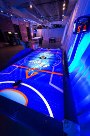 Led Air Hockey Table In 2020 Air Hockey Table Video Game Rooms Game Room Basement