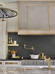 Sometimes i run across a portfolio of an interior designer that. Designer Karen Ferguson Of Harrison Design Refreshed A Dated Sandy Springs Kitchen With Handsome Hues And Distin 2020 Kitchen Atlanta Homes Kitchen Renovation