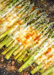 Garlic Roasted Cheesy Sheet Pan Asparagus 4 Sons R Us Recipe Asparagus Recipes Baked Veggie Side Dishes Pan Asparagus