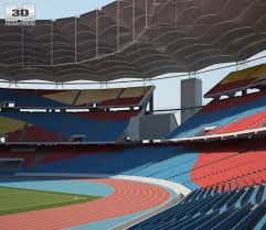 Built in 1998, the original national stadium, kl sports city. Bukit Jalil National Stadium 3d Model Architecture On Hum3d