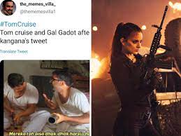 Let us tell you that kangana has been in discussion for the past three days due to her controversial tweets. Kangana Ranaut Memes Kangana S Comparison To Meryl Streep Tom Cruise And Gal Godot Sparks Meme Fest Check Out The Best Ones