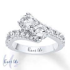 Ever Us Two Stone Ring 3 Ct Tw Diamonds 14k White Gold Diamond Wedding Jewelry Black Onyx Engagement Ring Engagement Ring White Gold