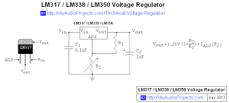 Typical Lm317 Lm338 Lm350 Voltage Regulator Calculator Schematic Voltage Regulator Regulators Circuit
