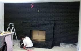 Paint your brick wall fireplace black. Black Rooms Atticmag Kitchens Bathrooms Interior Design Black Brick Fireplace Painted Brick Walls Black Fireplace