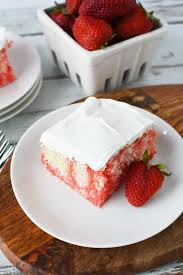 Incredibly Easy Strawberry Jello Poke Cake Recipe Recipe In 2020 Poke Cake Recipes Jello Cake Recipes Easy Strawberry