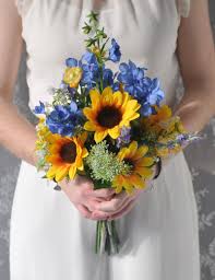 Create your very own floral bouquets befitting your unique personal style. Sunflower Wedding Bouquet Bridal Flowers Sunflowers Bridal Etsy