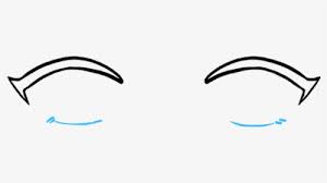 You might achieve a more natural effect by closing your eyes and using the natural crease to extend the outline. How To Draw Anime Eyes Closed Eyes Drawing Anime Hd Png Download Transparent Png Image Pngitem