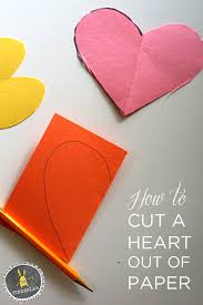 How To Cut A Heart Out Of Paper Tinkerlab