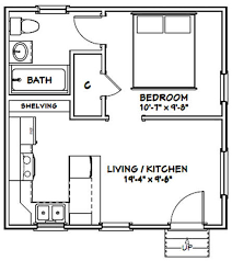 Our 2 master bedroom house plan and guest suite floor plan collection feature private bathrooms and in some case, fireplace, balcony and sitting area. 20x20 Tiny House 1 Bedroom 1 Bath 400 Sq Ft Pdf Floor Etsy