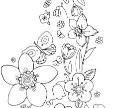 Coloring pages of flowers and butterflies. Kids Coloring Pages Flowers Coloring Pages Bird Coloring Pages Insect Coloring Pages Flower Coloring Pages