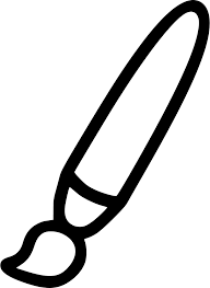 A paint brush coloring page. Art Paint Painting Brush Color Coloring Comments Paint Clipart Full Size Clipart 1851703 Pinclipart