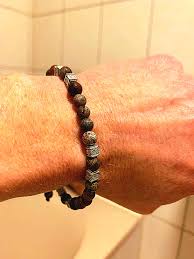 Tibetisches Antik-Silber-Armband mit eingelegtem Kamelknochen