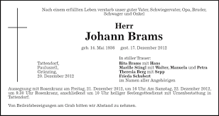 Traueranzeige Familienanzeigen