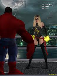 Ms. Marvel -The Return of Red Hulk - Porn Cartoon Comics