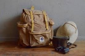 Sac A Dos Lafuma Randonnee Vintage Retro Annees 50 Toile De Coton Cuir Sac Week End Antic French Bag Leather Canevas Sac Week End Sac Sac A Dos