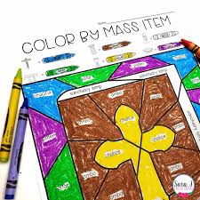 They could use this during mass catholic mass item clip cards make a great center or small group activity. Catholic Color By Mass Item Coloring Pages Sara J Creations
