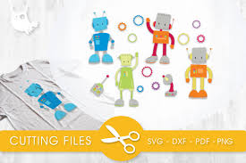 Download Boy Robots Graphic By Prettycuttables Creative Fabrica SVG Cut Files