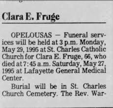 Clara Dyson Fruge (1929-1995)