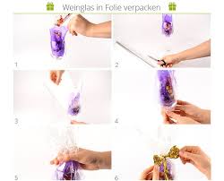 Weinglas In Folie Verpacken Weinglas Geschenke Verpackung