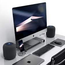 30 Best Home Office Designs For Your Inspiration Cool Classic And Modern Imac Desk Imac Desk Setup Apple Products