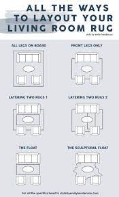 How To Choose The Right Rug Size For Your Living Room 5 Formulas Guaranteed To Work Emily Henderson