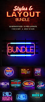 Download Neon Sign Mockup Graphics Designs Templates From Graphicriver